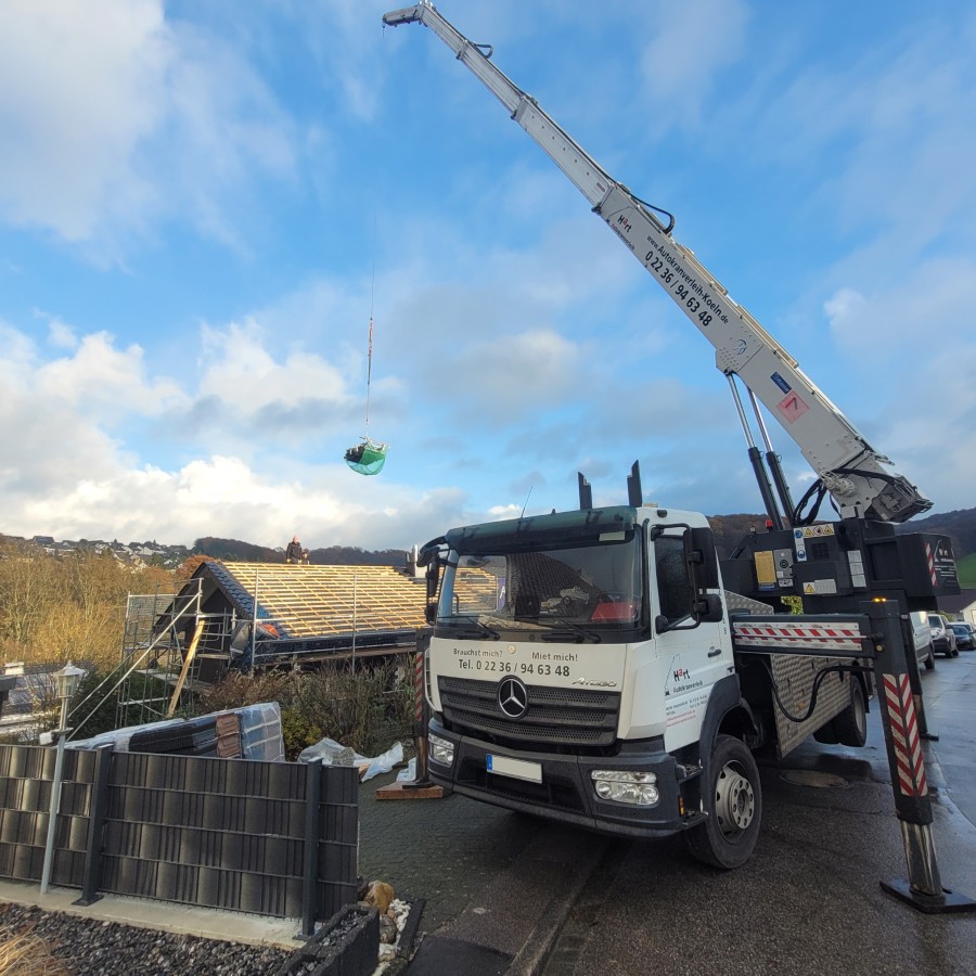 Autokran in Benutzung