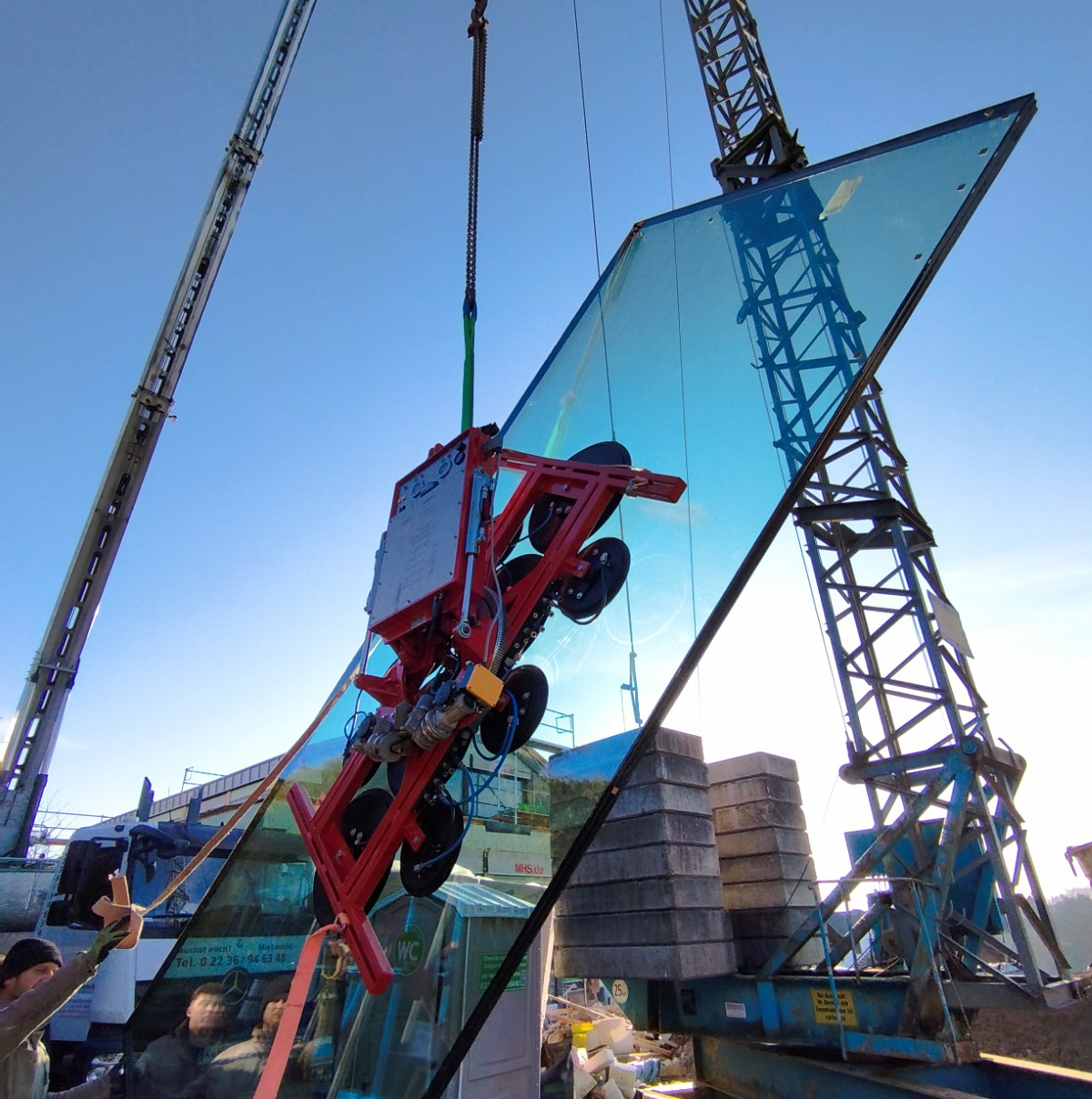 Autokran in Benutzung