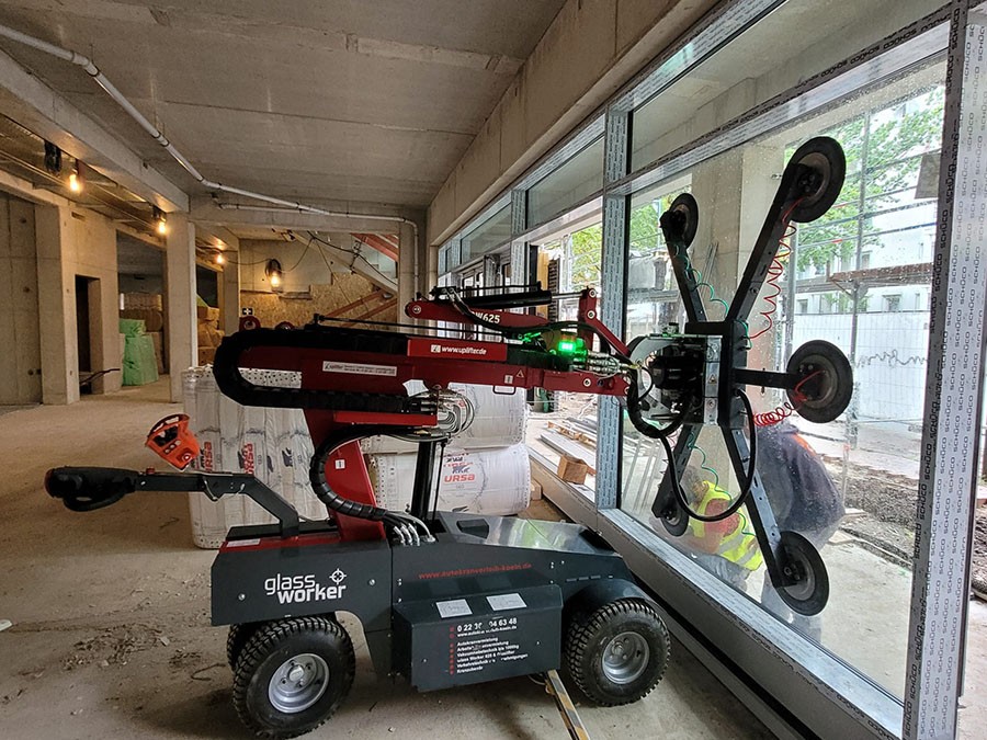 Autokran in Benutzung