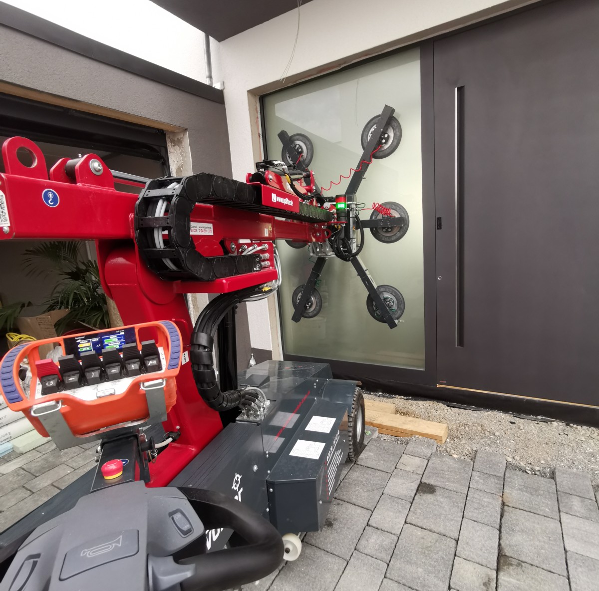 Autokran in Benutzung