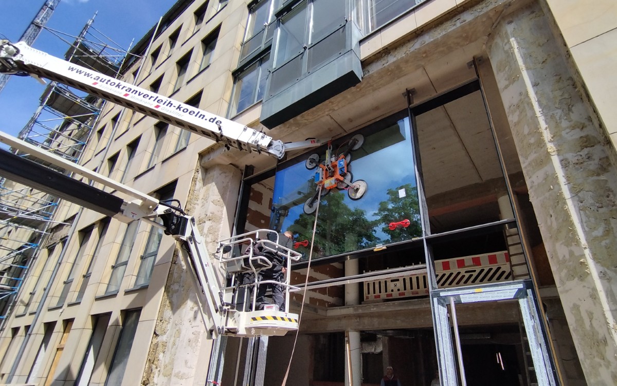 Autokran in Benutzung