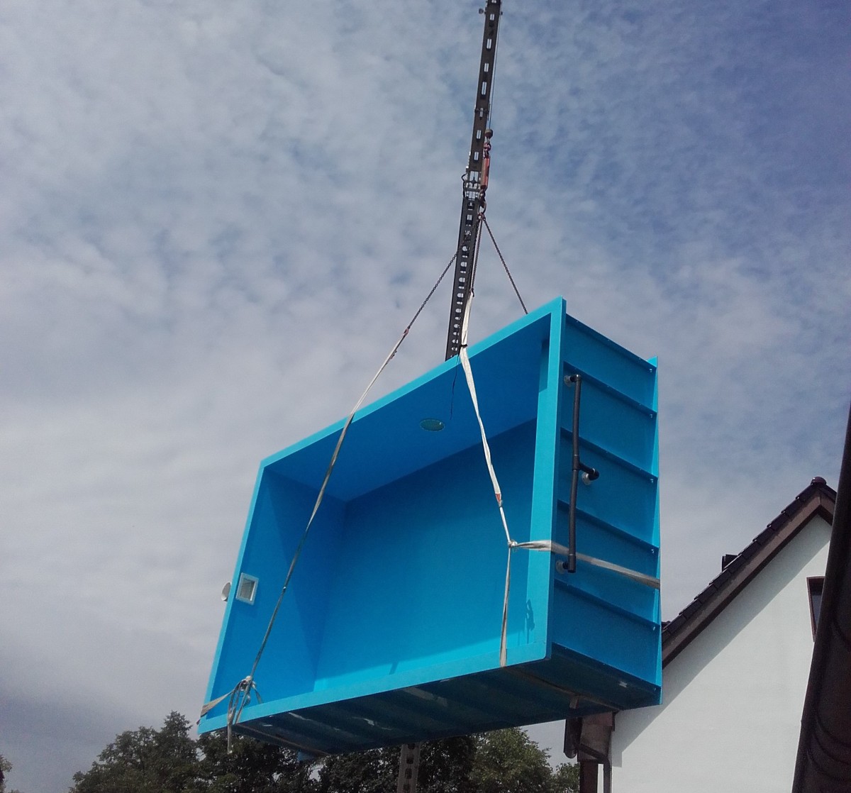 Autokran in Benutzung