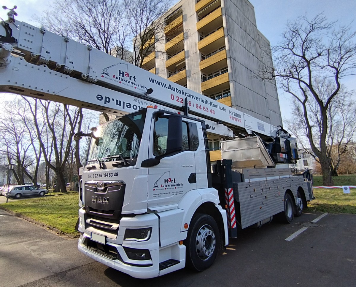 Autokran in Benutzung