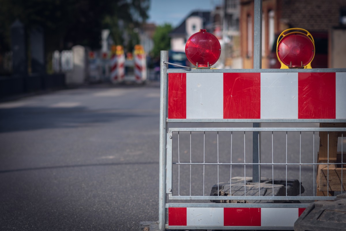 Autokran in Benutzung