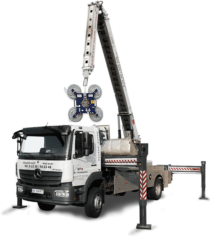 Autokran in Benutzung
