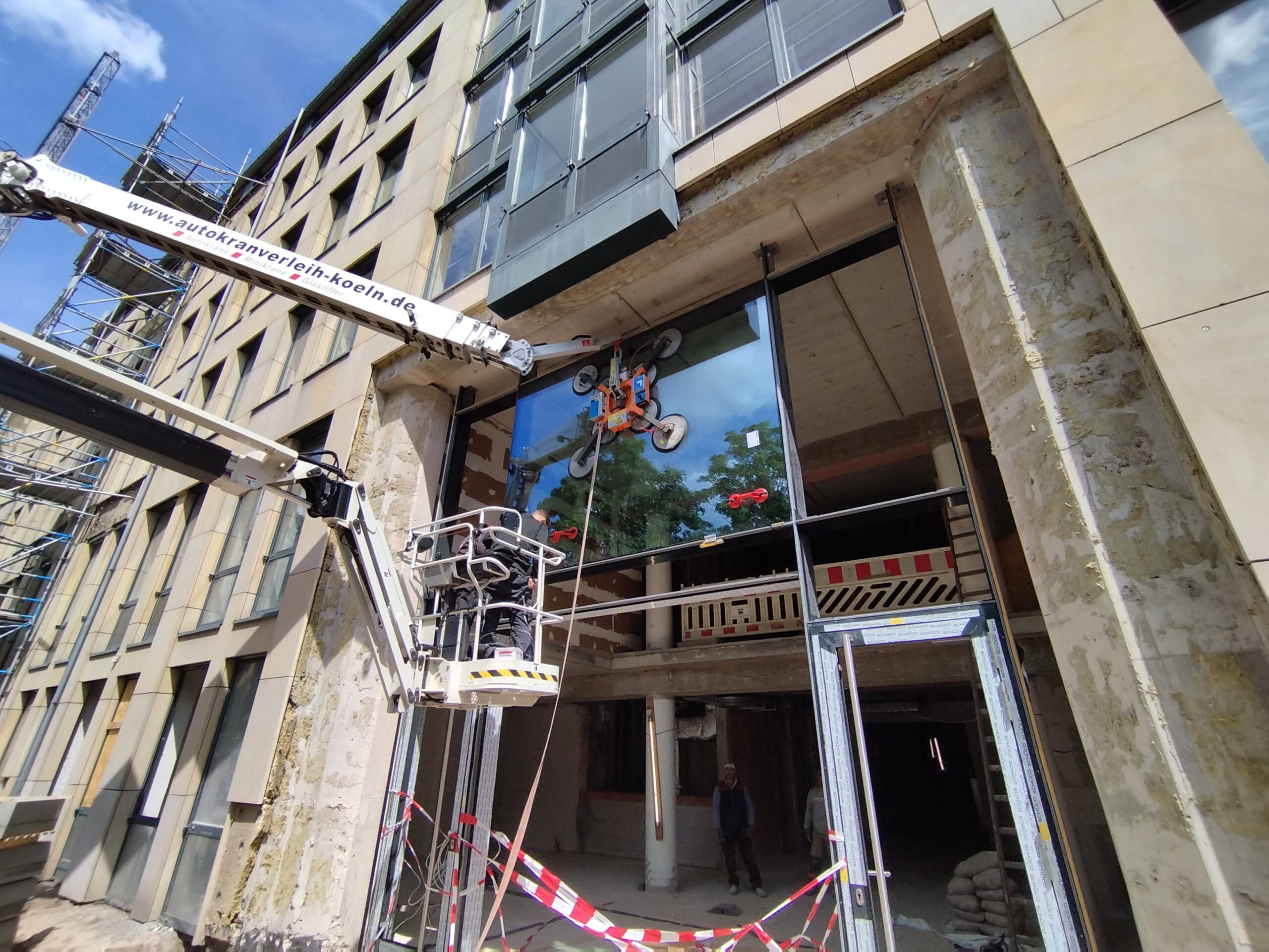 Autokran in Benutzung